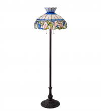 Meyda Blue 37718 - 62" High Rose Vine Floor Lamp