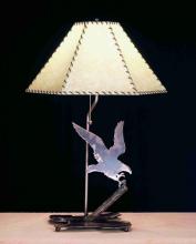  38770 - 36" High Strike of the Eagle Faux Leather Shade Table Lamp
