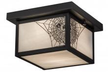  46307 - 10"Sq Hyde Park Spider Web Flushmount