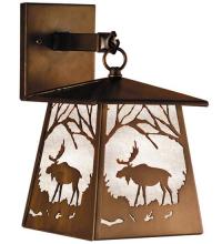 47472 - 7.5"W Moose at Dawn Hanging Wall Sconce