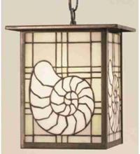 Meyda Blue 47765 - 9"Sq Nautilus Lantern Pendant