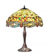  47960 - 26" High Tiffany Hanginghead Dragonfly Table Lamp
