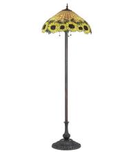 Meyda Blue 47996 - 63"H Wicker Sunflower Floor Lamp