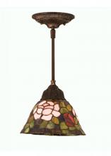  48927 - 8"W Tiffany Rosebush Mini Pendant