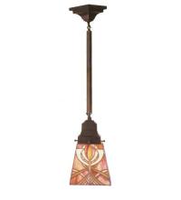 Meyda Blue 49136 - 5"Sq Glasgow Bungalow Mini Pendant