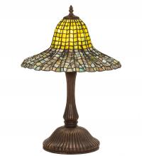 Meyda Blue 49165 - 22" High Tiffany Bell Table Lamp