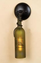  49462 - 5"W Tuscan Vineyard Etched Grapes Wine Bottle Wall Sconce