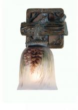  49517 - 6" Wide Pinecone Hand Painted Wall Sconce