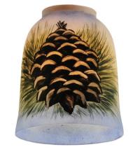  49536 - 5" Wide Pinecone Hand Painted Shade