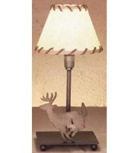  49799 - 13"H Lone Deer Faux Leather Accent Lamp