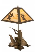  50401 - 21"H Duck Hunter W/Dog Table Lamp
