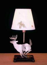  50611 - 13" High Lone Deer Faux Leather Accent Lamp