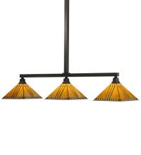  65851 - 62"L Prairie Corn 3 LT Island Pendant