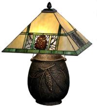 Meyda Blue 67850 - 20" High Pinecone Ridge Table Lamp