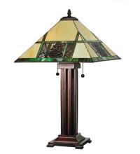Meyda Blue 67851 - 24"H Pinecone Ridge Table Lamp