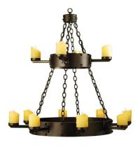  67969 - 37"W Kingston 12 LT Two Tier Chandelier