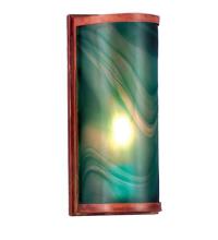  70878 - 5.5"W Cylinder Mente Swirl Fused Glass Wall Sconce