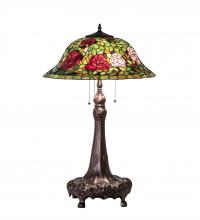 Meyda Blue 71388 - 31" High Tiffany Rosebush Table Lamp