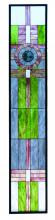 Meyda Blue 72445 - 15.25"W X 83.75"H Maxfield Parrish Custom Stained Glass Window