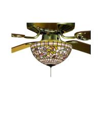  72650 - 16" Wide Tiffany Turning Leaf Fan Light Fixture