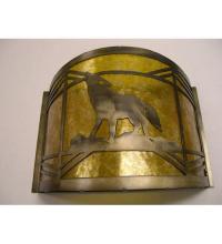  81054 - 12" Wide Wolf on the Loose Wall Sconce