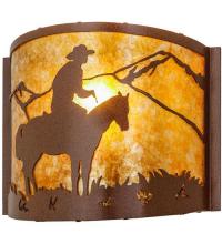  81570 - 12" Wide Cowboy Wall Sconce