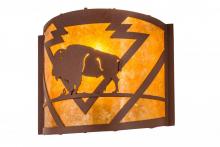 Meyda Blue 81571 - 12" Wide Lone Buffalo Wall Sconce