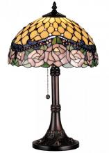  82304 - 19" High Jeweled Rose Table Lamp