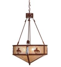  82337 - 24"W Trails End Inverted Pendant