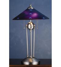  82485 - 25"H Metro Fusion Plum Crazy Deco Ball Table Lamp