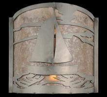 Meyda Blue 82563 - 12" Wide Sailboat Wall Sconce