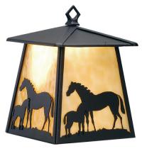  82644 - 7.5"W Mare & Foal Hanging Wall Sconce