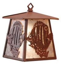  82654 - 7.5"W Tropical Fish Hanging Wall Sconce