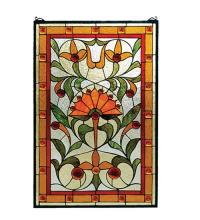  98229 - 20"W X 30"H Picadilly Stained Glass Window
