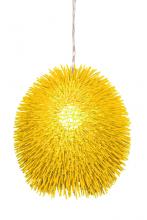  169P01YE - Urchin 1-Lt Pendant - Un-Mellow Yellow