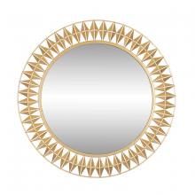  342A01FG - Forever Round Mirror - French Gold