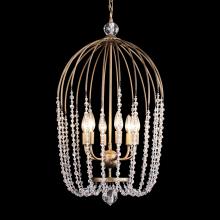  343F06HG - Voliere 6-Lt Crystal Pendant - Havana Gold