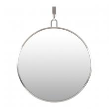  407A01BN - Stopwatch 30-in Round Accent Mirror - Brushed Nickel