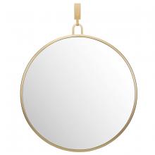  407A01GO - Stopwatch 30-in Round Accent Mirror - Gold