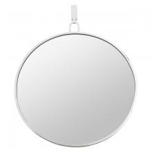  407A01PN - Stopwatch 30-in Round Accent Mirror - Polished Nickel