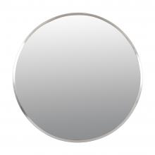  428A01BN - Cottage 30-in Round Mirror - Brushed Nickel