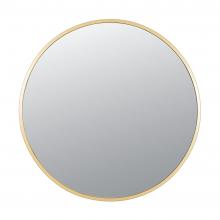  428A01GO - Cottage 30-in Round Mirror - Gold