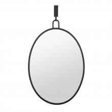  4DMI0110 - Stopwatch 22x30 Oval Powder Room Mirror - Black