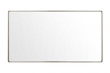  4DMI0108 - Kye 22x40 Rounded Rectangular Wall Mirror - Gold