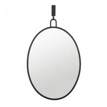  4DMI0110 - Stopwatch 22x30 Oval Powder Room Mirror - Black