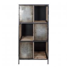  4FST0201 - Jayce Rustic Cube Locker Bookcase
