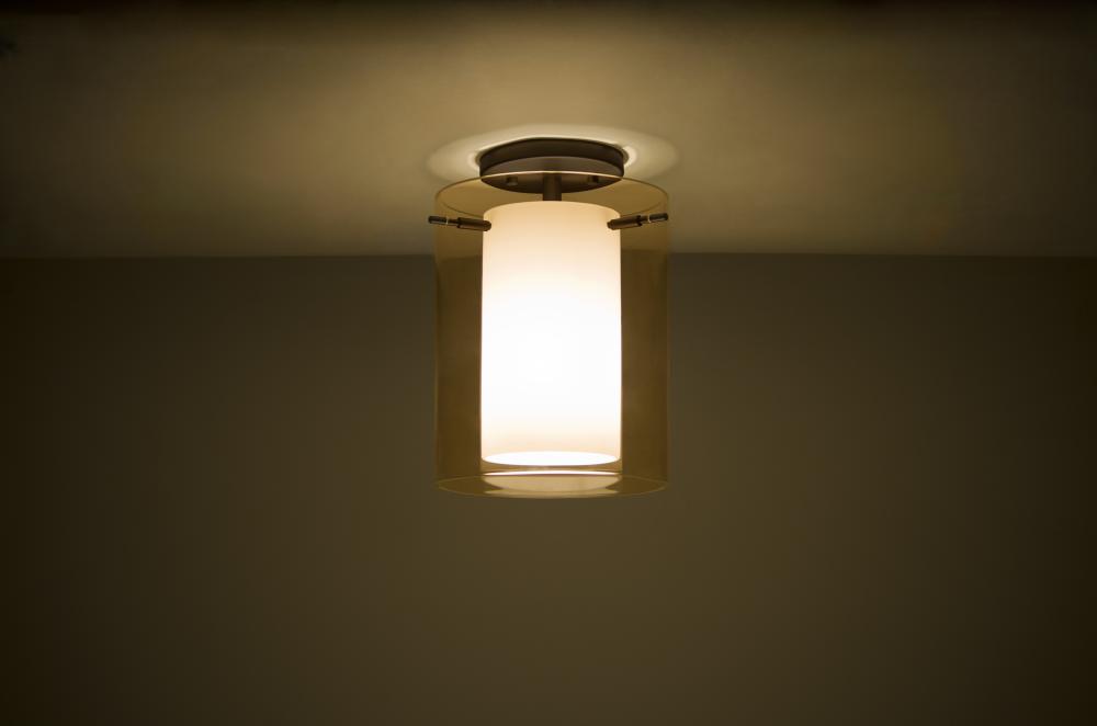 Besa Ceiling Pahu 8 Bronze Transparent Armagnac/Opal 1x11W LED