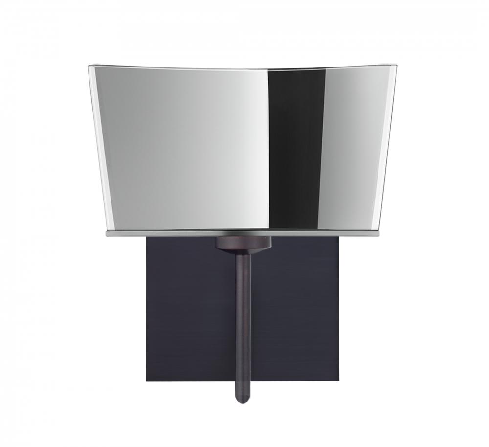 Besa Groove Wall With SQ Canopy 1SW Mirror-Frost Bronze 1x40W G9
