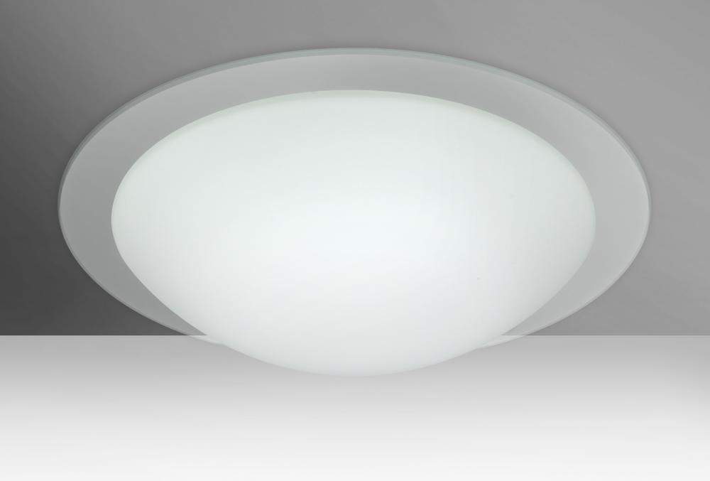 Besa Ceiling Ring 19 White/Clear 1x28W LED