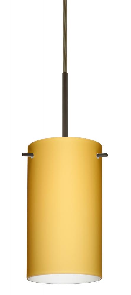Besa Stilo 7 LED Pendant Vanilla Matte Bronze 1x9W LED